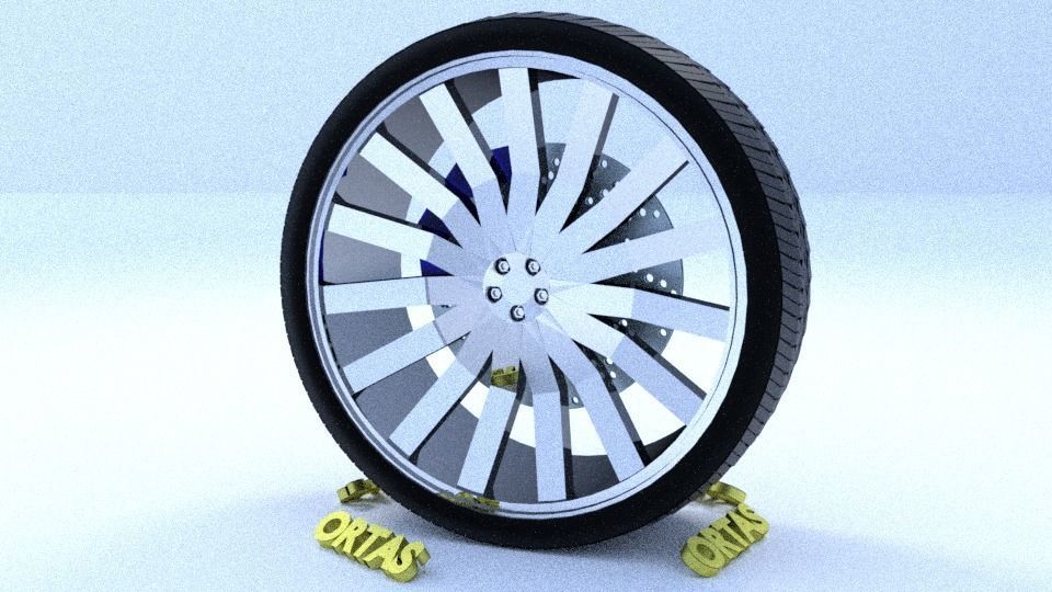ORTAS CAR RIM 1-2-3-4-5-6-7-8-9-10 GAME READY 3D Model Collection_104