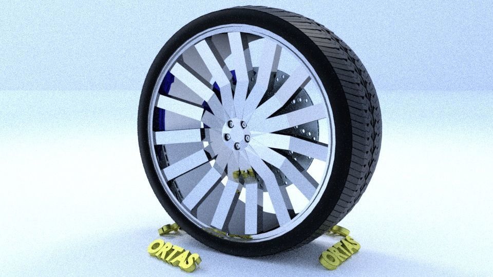 ORTAS CAR RIM 1-2-3-4-5-6-7-8-9-10 GAME READY 3D Model Collection_105