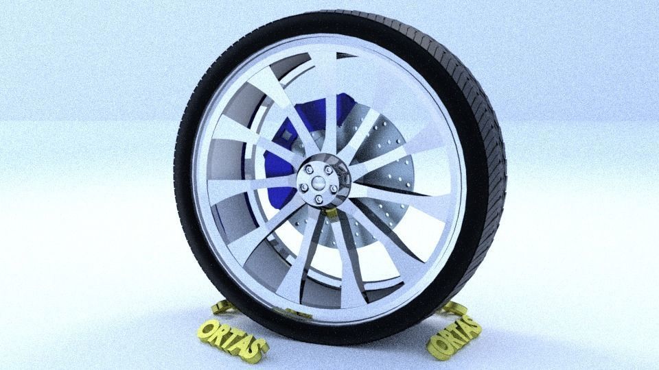 ORTAS CAR RIM 1-2-3-4-5-6-7-8-9-10 GAME READY 3D Model Collection_96