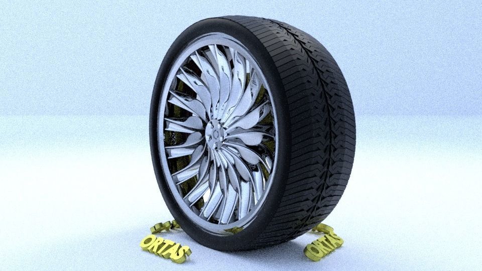 ORTAS CAR RIM 1-2-3-4-5-6-7-8-9-10 GAME READY 3D Model Collection_77