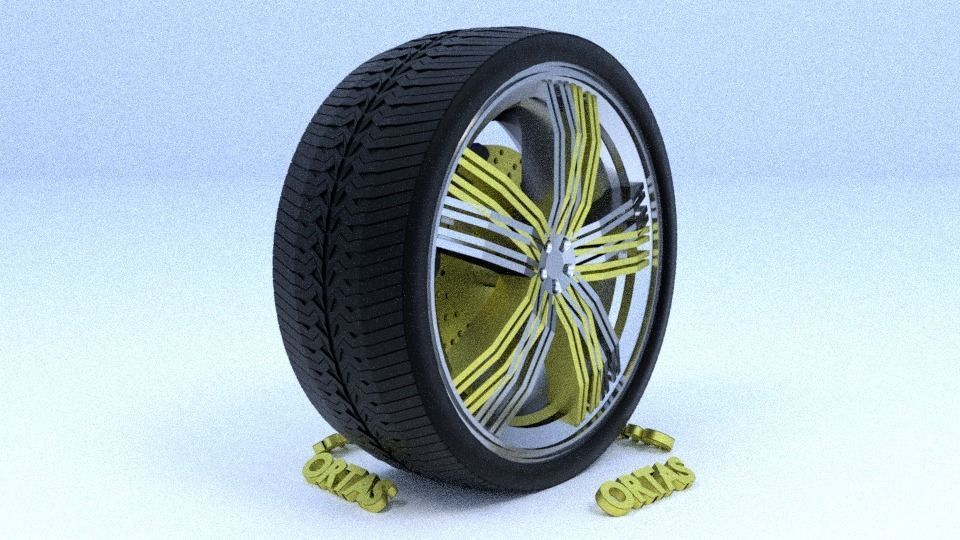 ORTAS CAR RIM 1-2-3-4-5-6-7-8-9-10 GAME READY 3D Model Collection_51