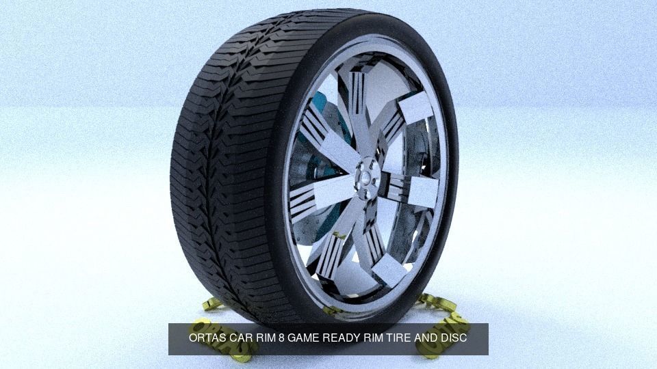 ORTAS CAR RIM 1-2-3-4-5-6-7-8-9-10 GAME READY 3D Model Collection_2