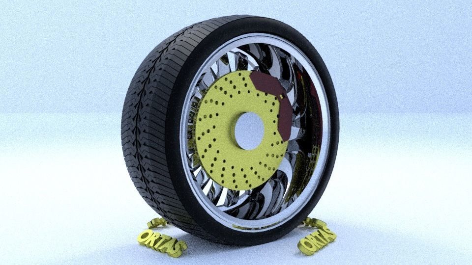 ORTAS CAR RIM 1-2-3-4-5-6-7-8-9-10 GAME READY 3D Model Collection_76