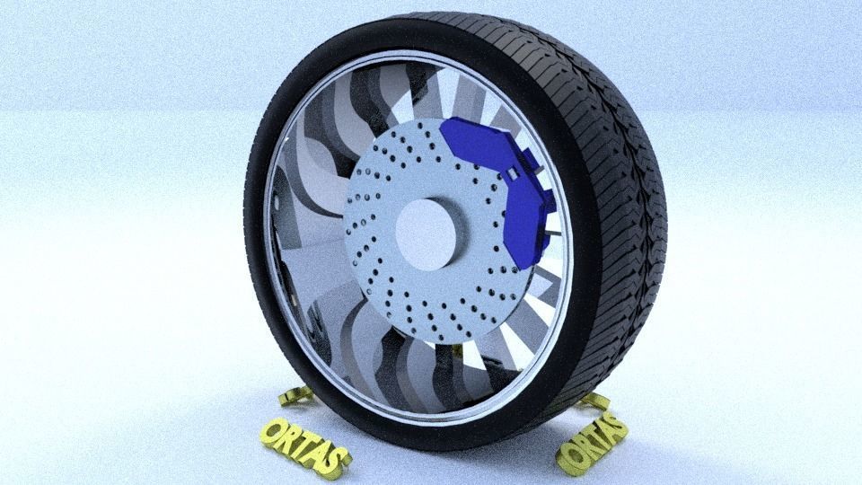 ORTAS CAR RIM 1-2-3-4-5-6-7-8-9-10 GAME READY 3D Model Collection_110