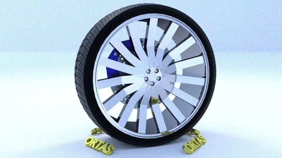 ORTAS CAR RIM 1-2-3-4-5-6-7-8-9-10 GAME READY 3D Model Collection_103
