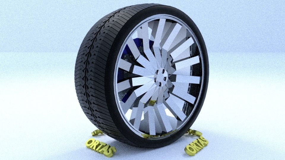 ORTAS CAR RIM 1-2-3-4-5-6-7-8-9-10 GAME READY 3D Model Collection_102