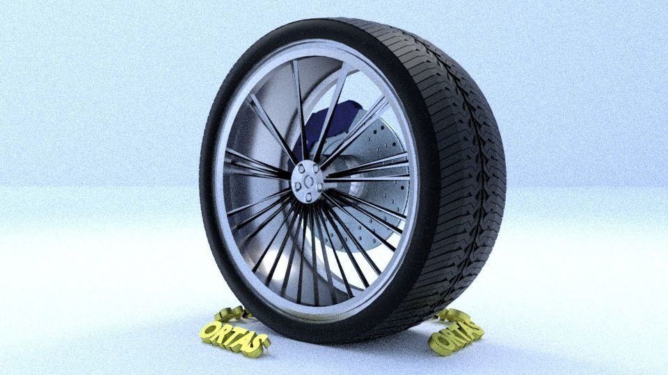 ORTAS CAR RIM 1-2-3-4-5-6-7-8-9-10 GAME READY 3D Model Collection_40