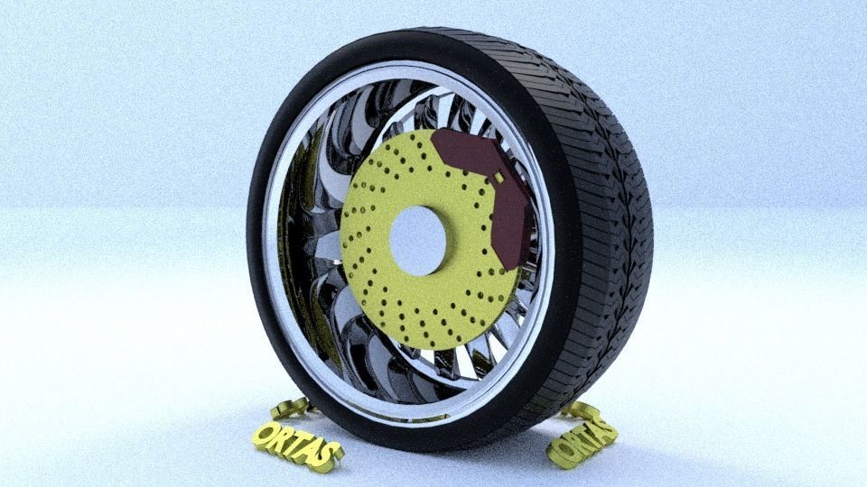 ORTAS CAR RIM 1-2-3-4-5-6-7-8-9-10 GAME READY 3D Model Collection_80