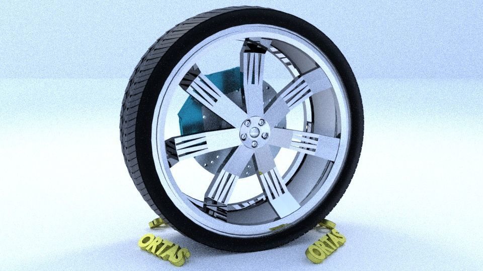 ORTAS CAR RIM 1-2-3-4-5-6-7-8-9-10 GAME READY 3D Model Collection_84
