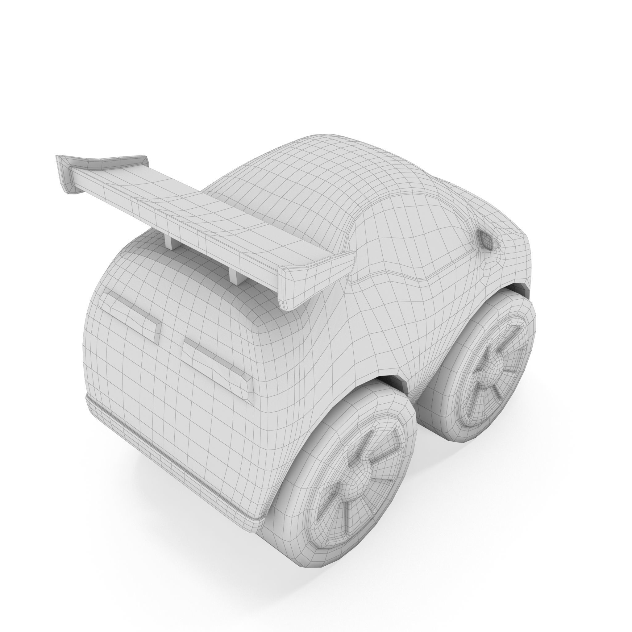 car toy Low-poly 3D model_12