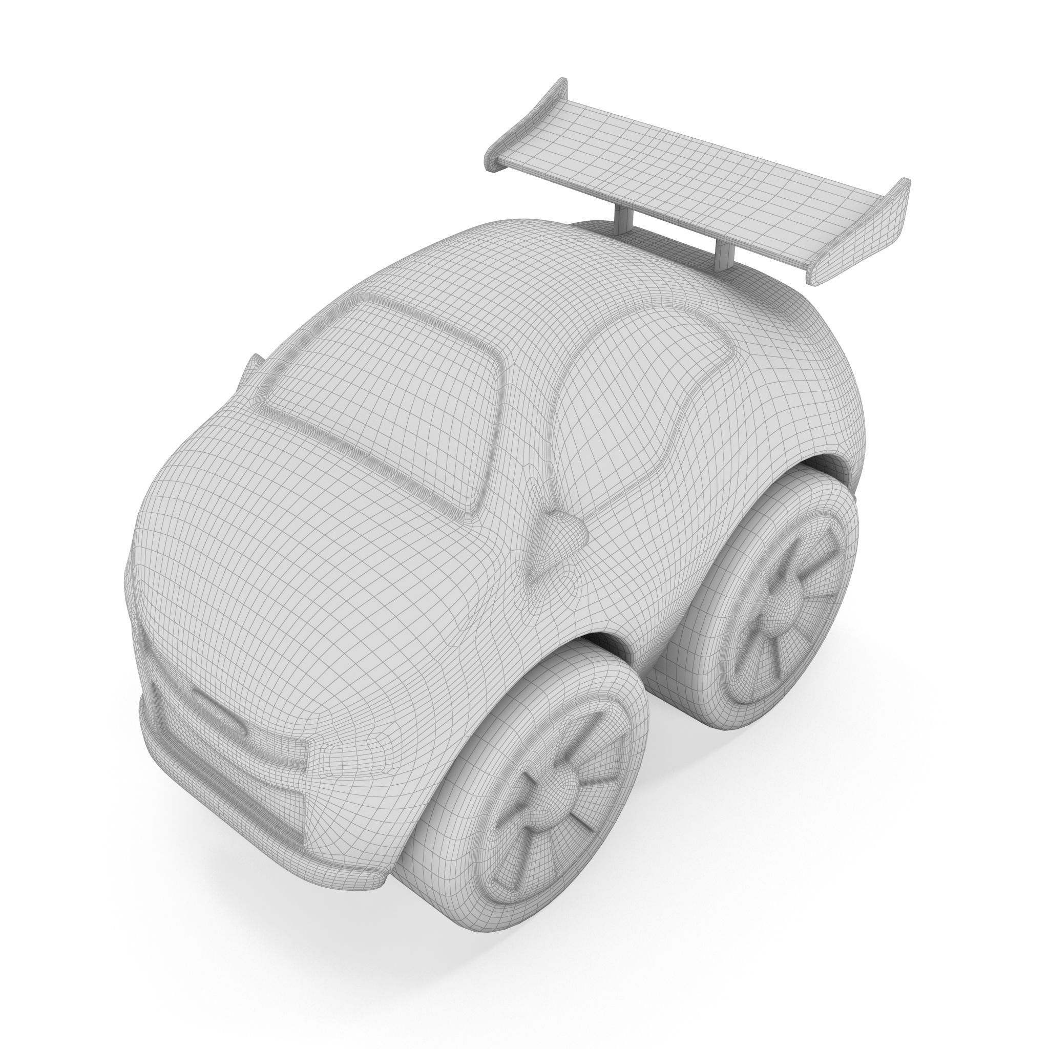 car toy Low-poly 3D model_11