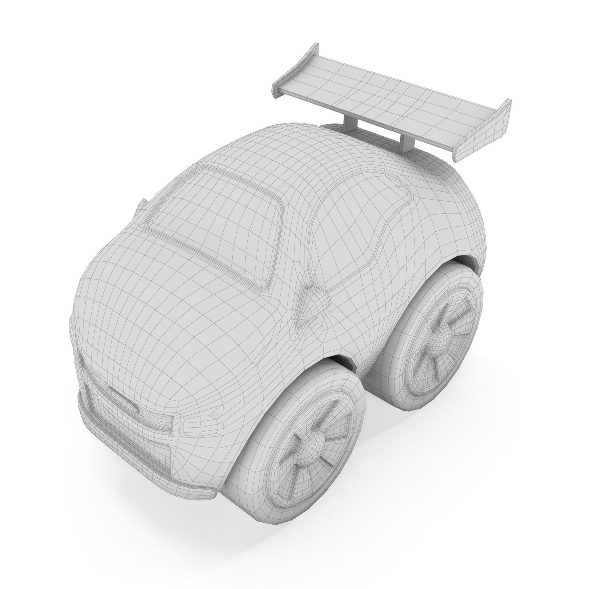 car toy Low-poly 3D model_10