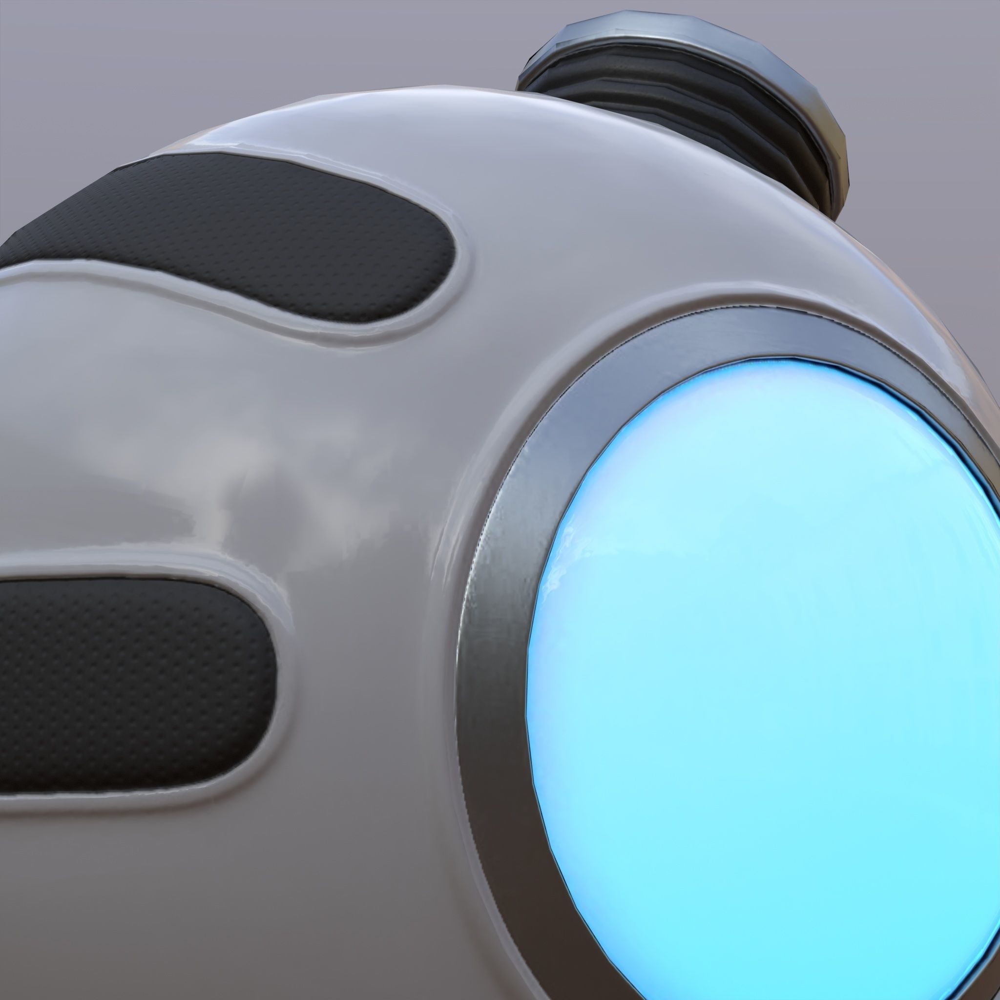 Stylized Sci-Fi Grenade Low-poly 3D model_5