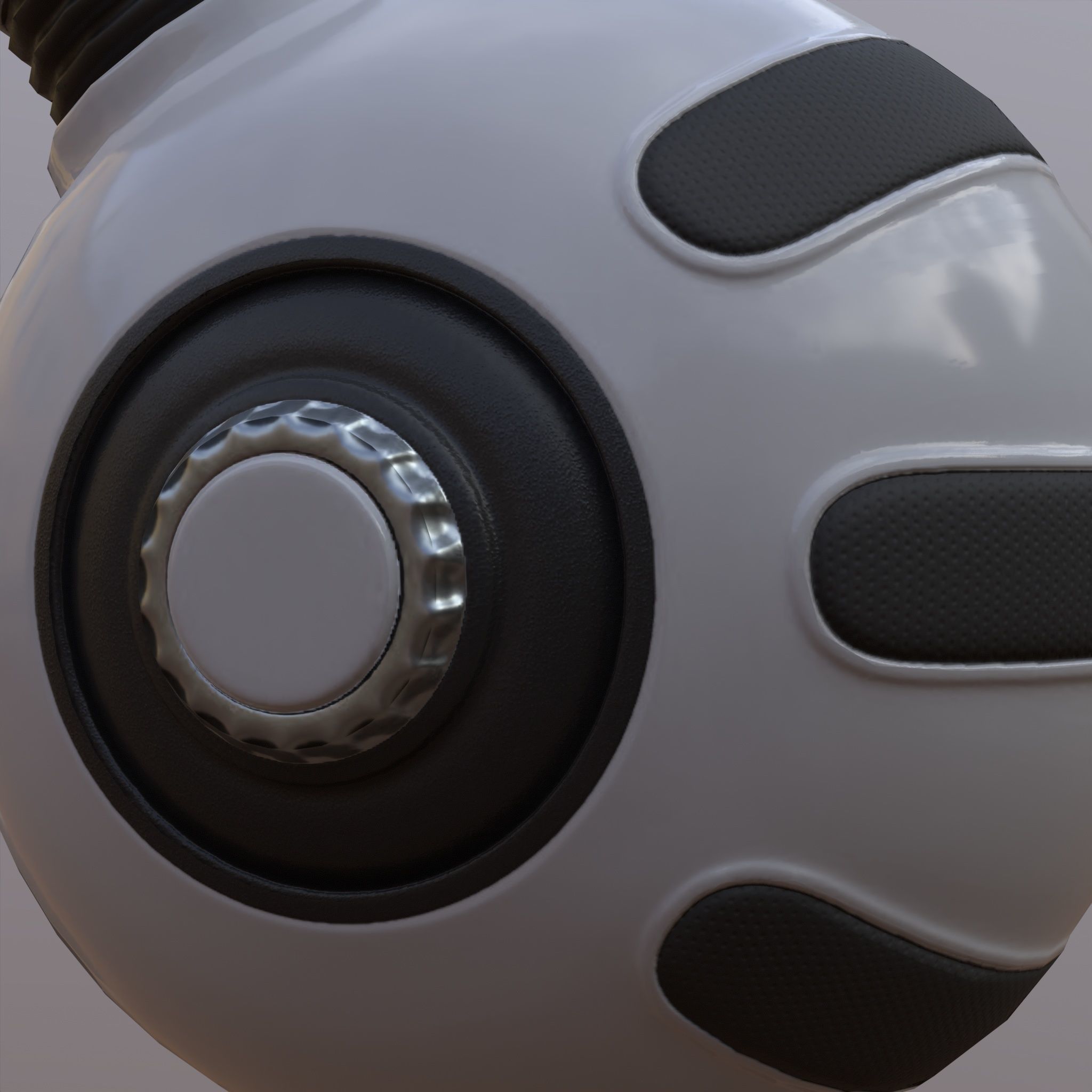 Stylized Sci-Fi Grenade Low-poly 3D model_4