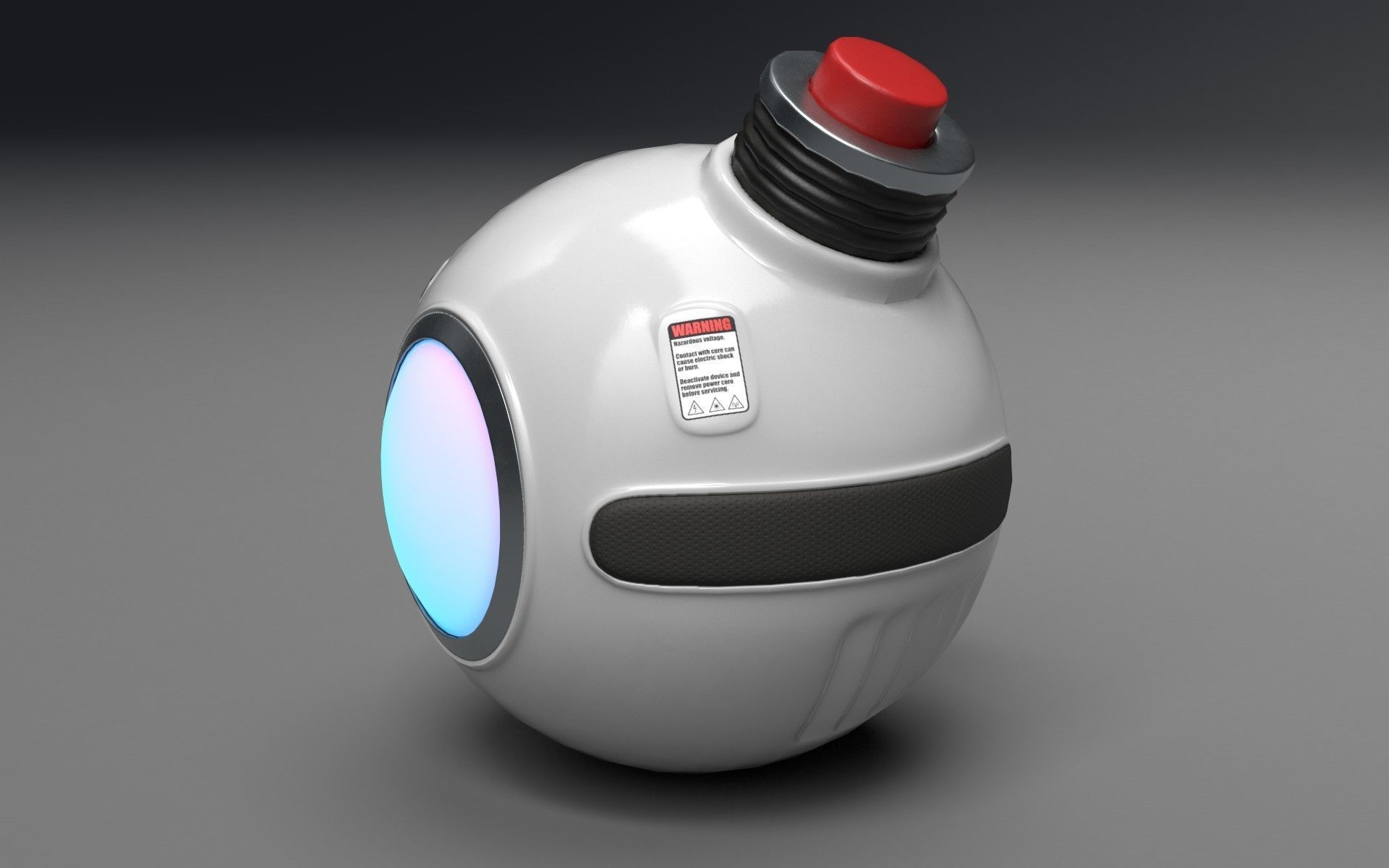 Stylized Sci-Fi Grenade Low-poly 3D model_2