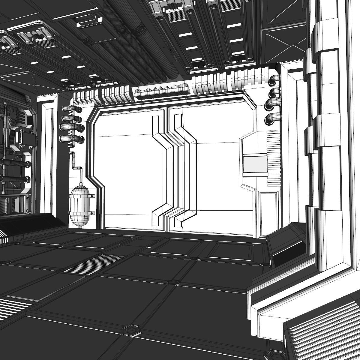 Sci fi interior 3D model_19