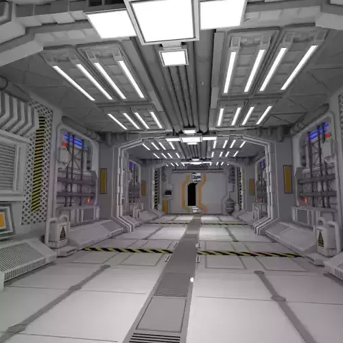 Sci fi interior 3D model Sci fi interior 3D model
