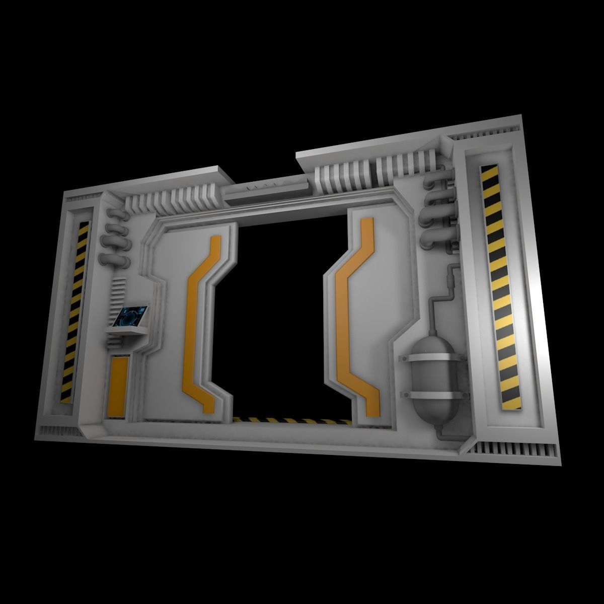 Sci fi interior 3D model_10