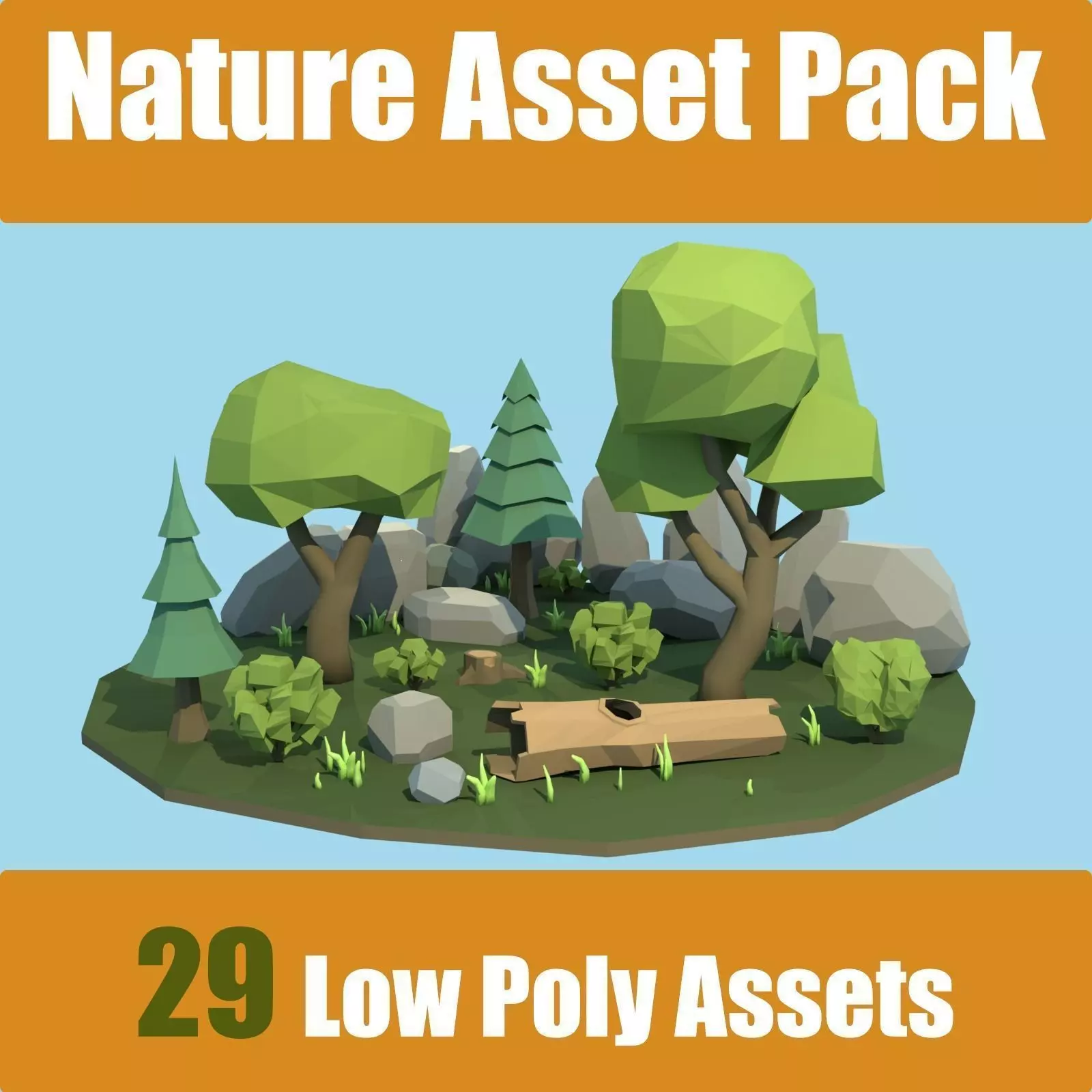 Nature Assets - game ready - Low-poly 3D model_0