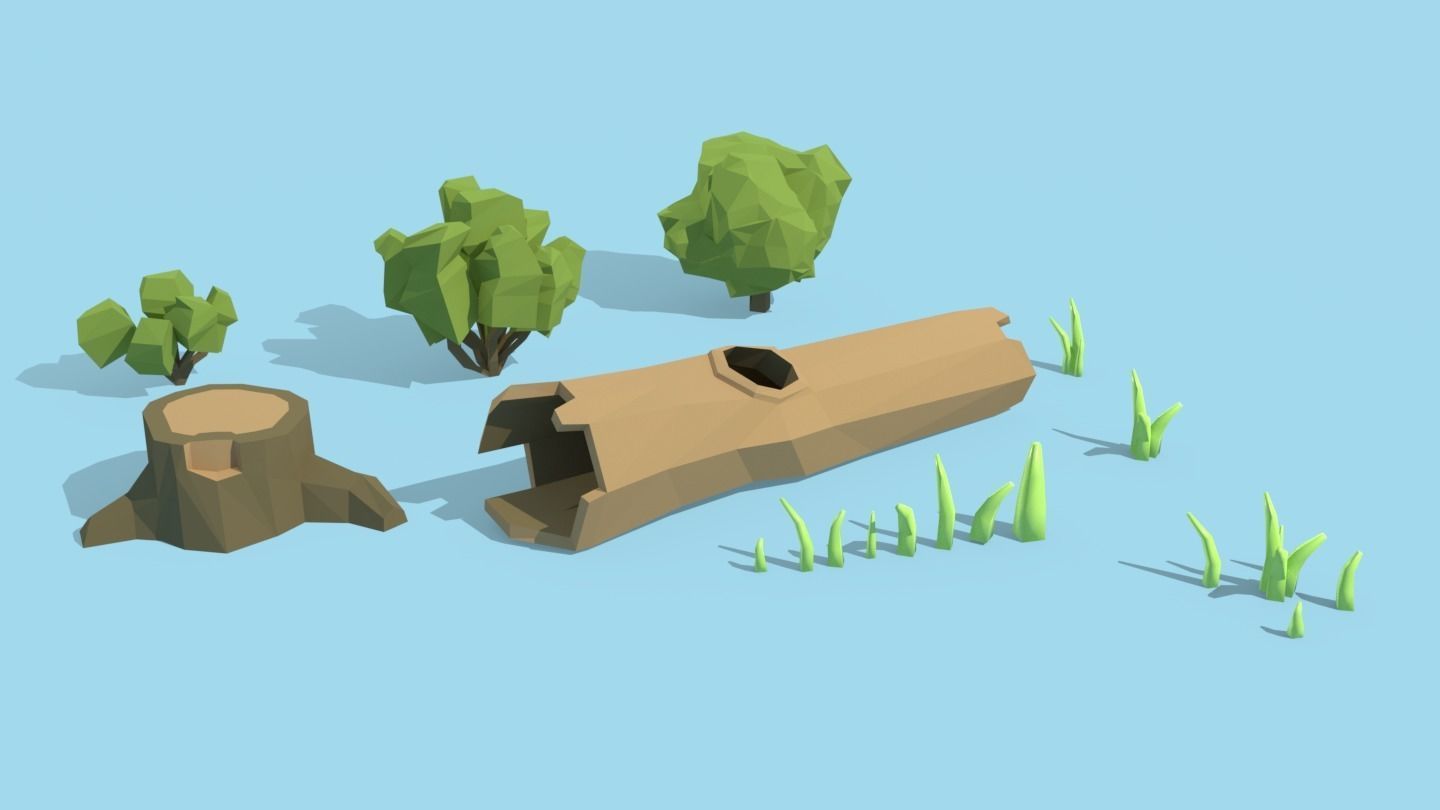 Nature Assets - game ready - Low-poly 3D model_5