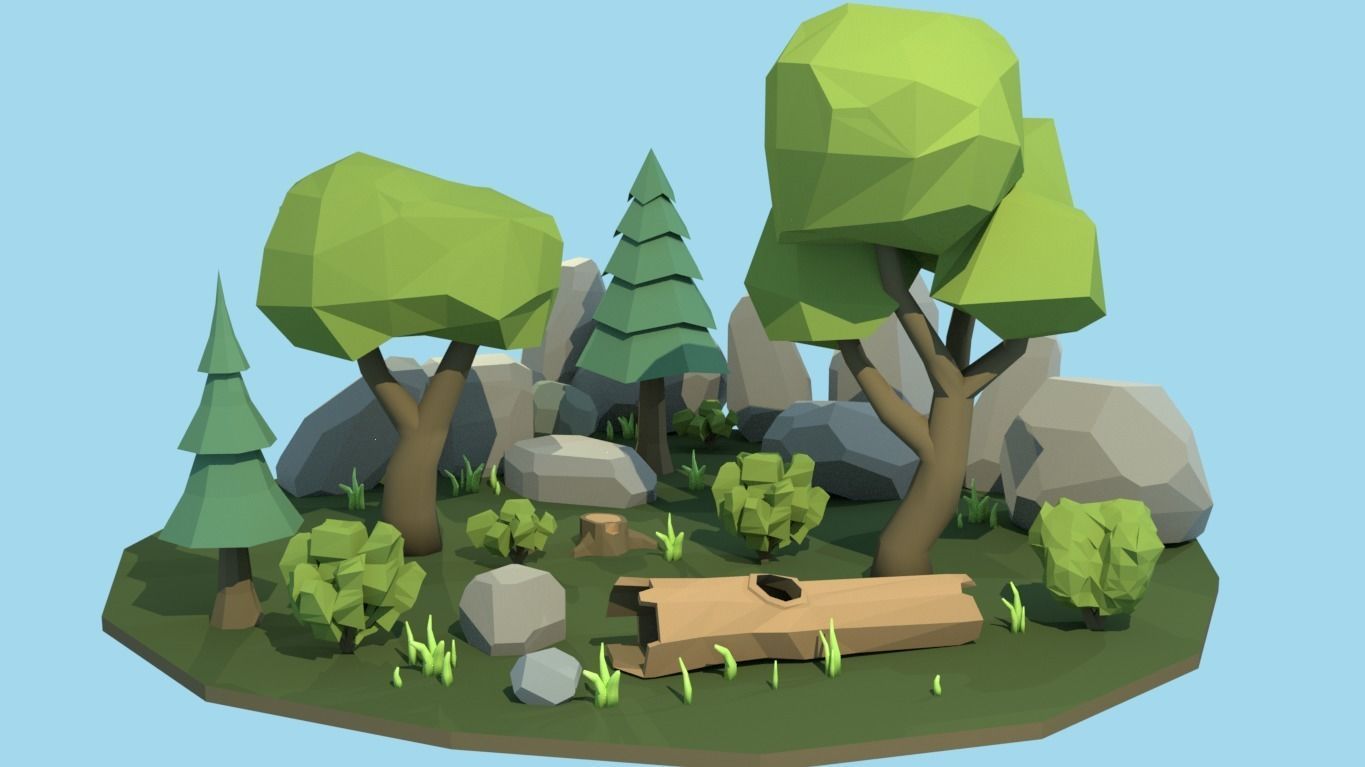Nature Assets - game ready - Low-poly 3D model_2