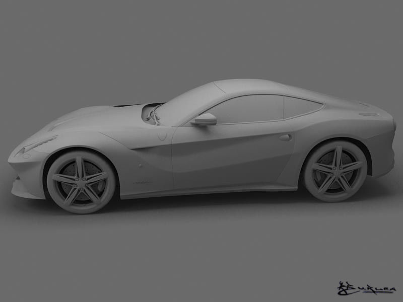 Ferrari F12 Berlinetta 2013 3D model_9