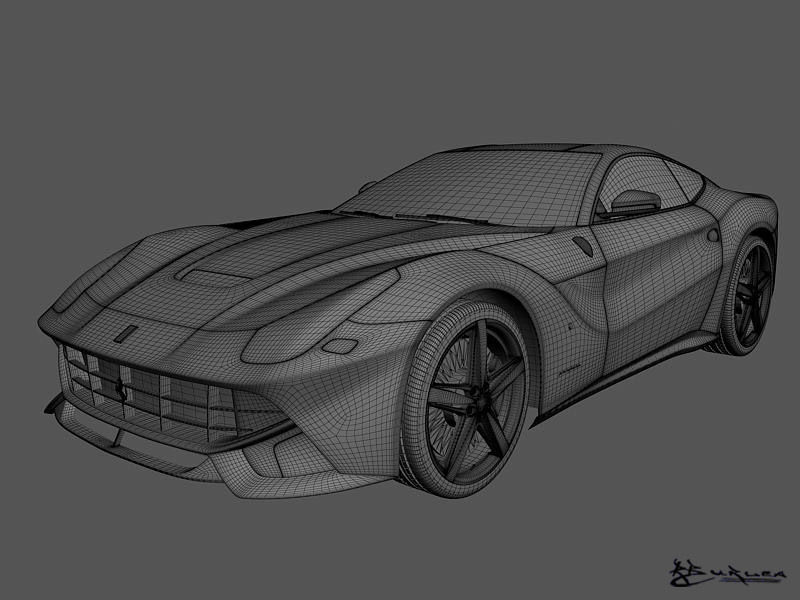 Ferrari F12 Berlinetta 2013 3D model_14