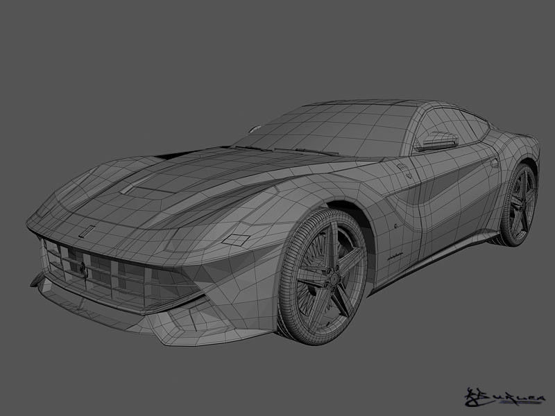 Ferrari F12 Berlinetta 2013 3D model_13