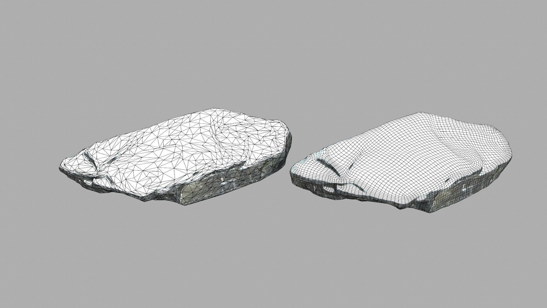 snow cliff rocks Low-poly 3D model_25