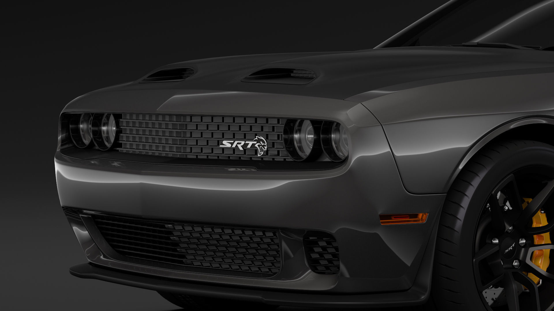 Dodge Challenger SRT Hellcat 2020 3D model_9