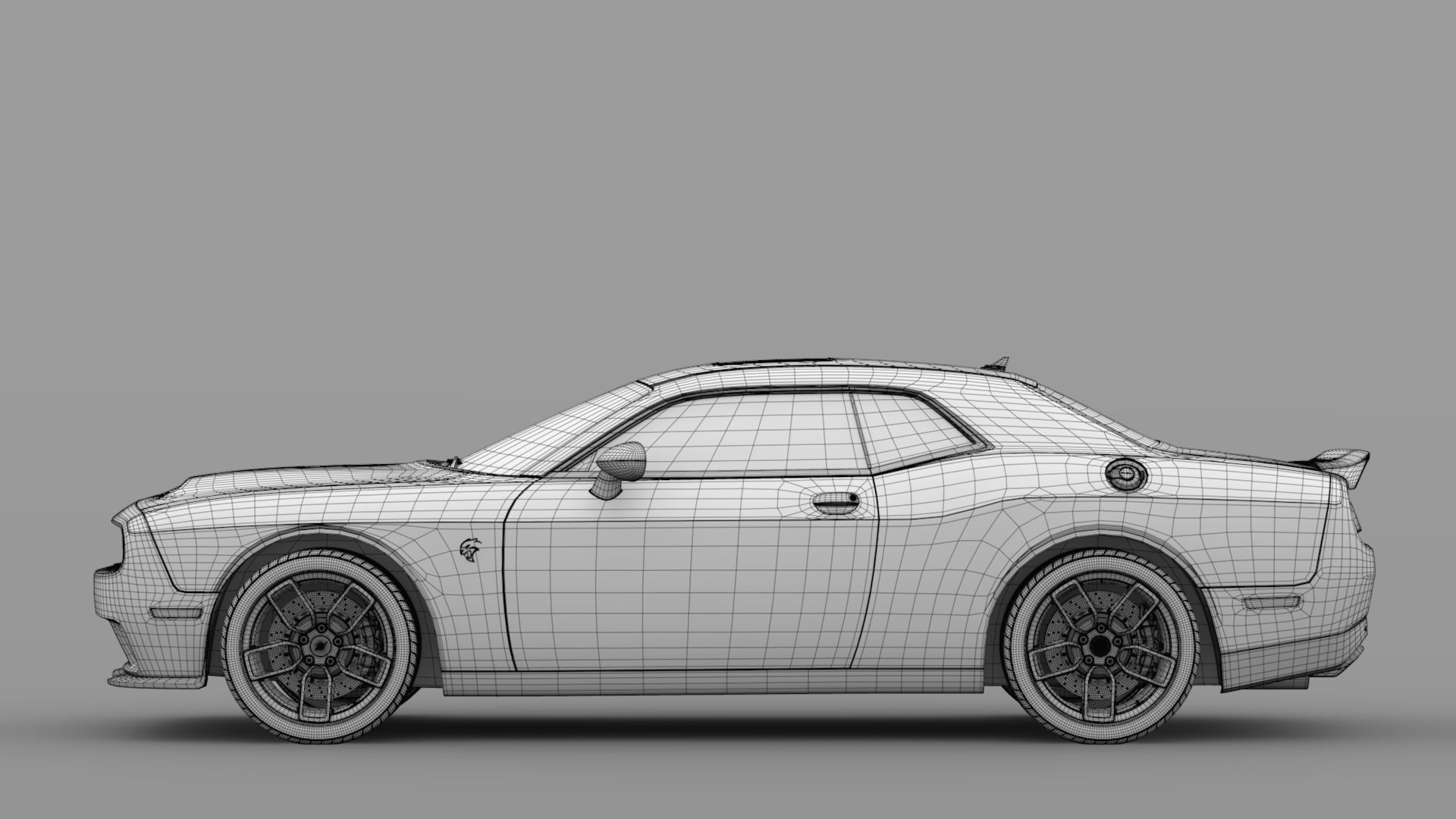 Dodge Challenger SRT Hellcat 2020 3D model_20