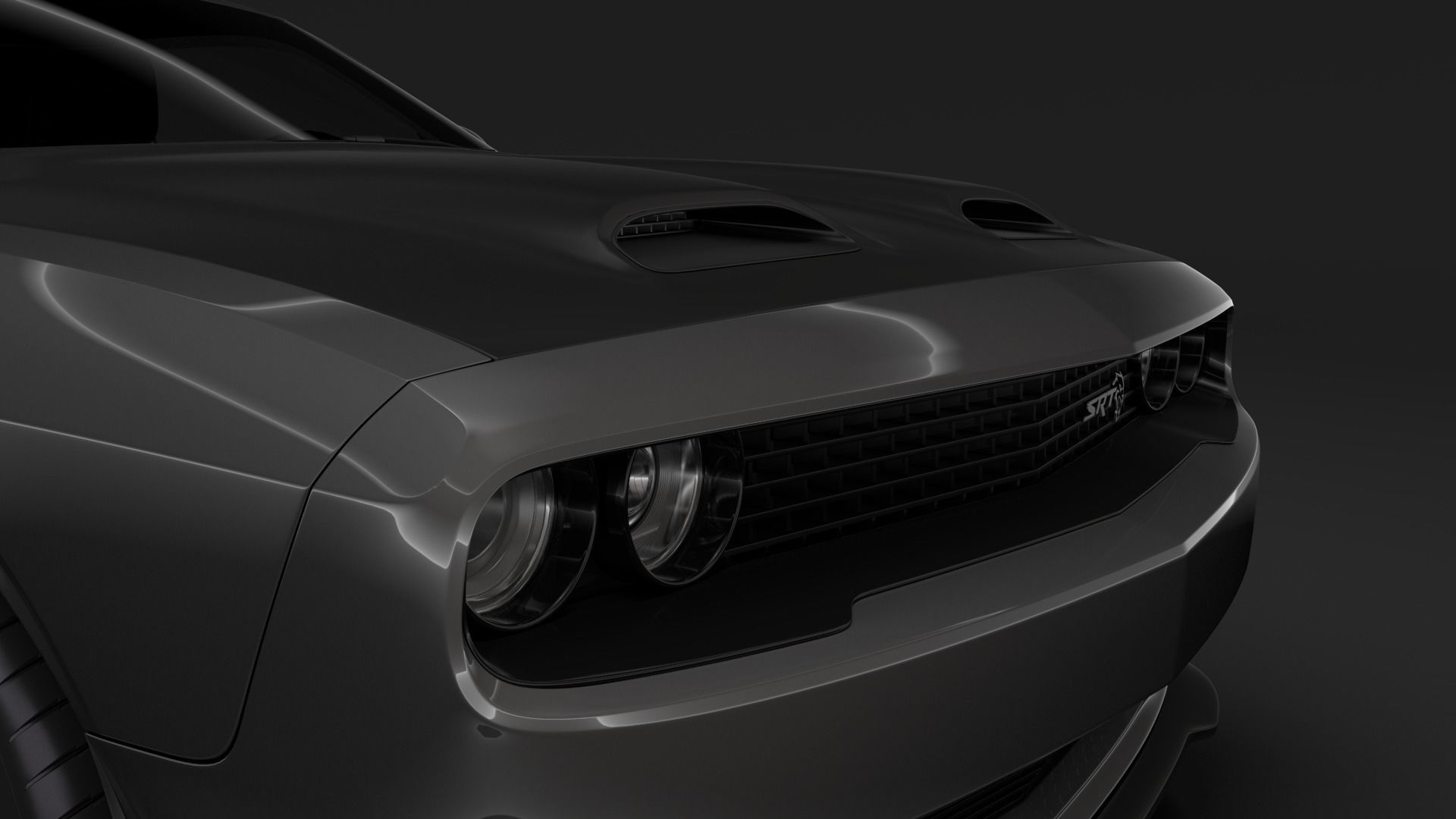Dodge Challenger SRT Hellcat 2020 3D model_4