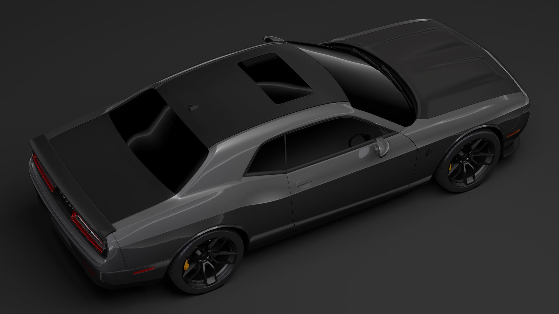 Dodge Challenger SRT Hellcat 2020 3D model_8