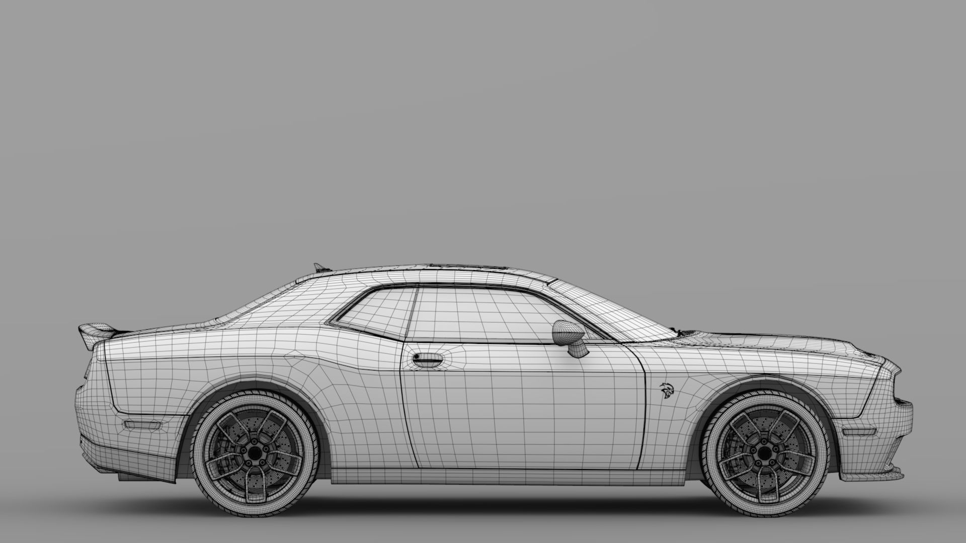 Dodge Challenger SRT Hellcat 2020 3D model_18