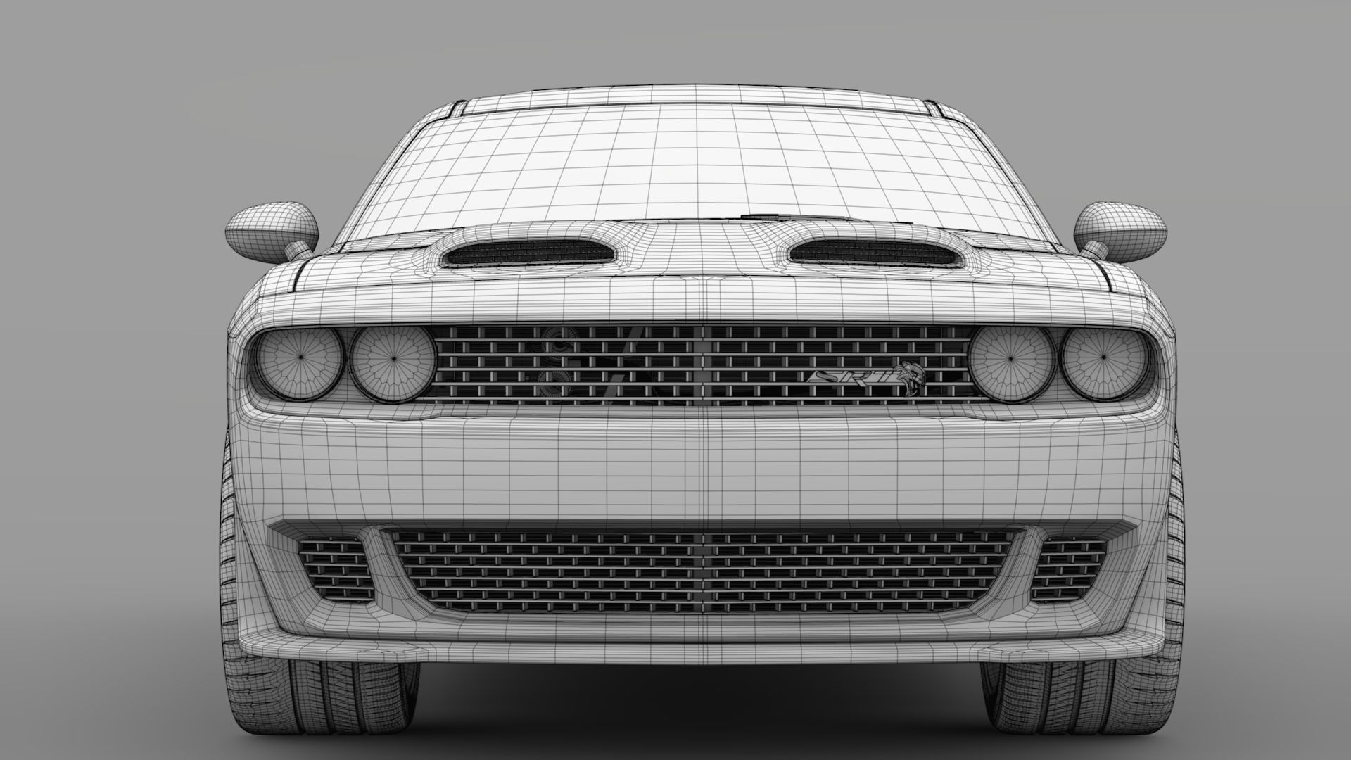 Dodge Challenger SRT Hellcat 2020 3D model_17