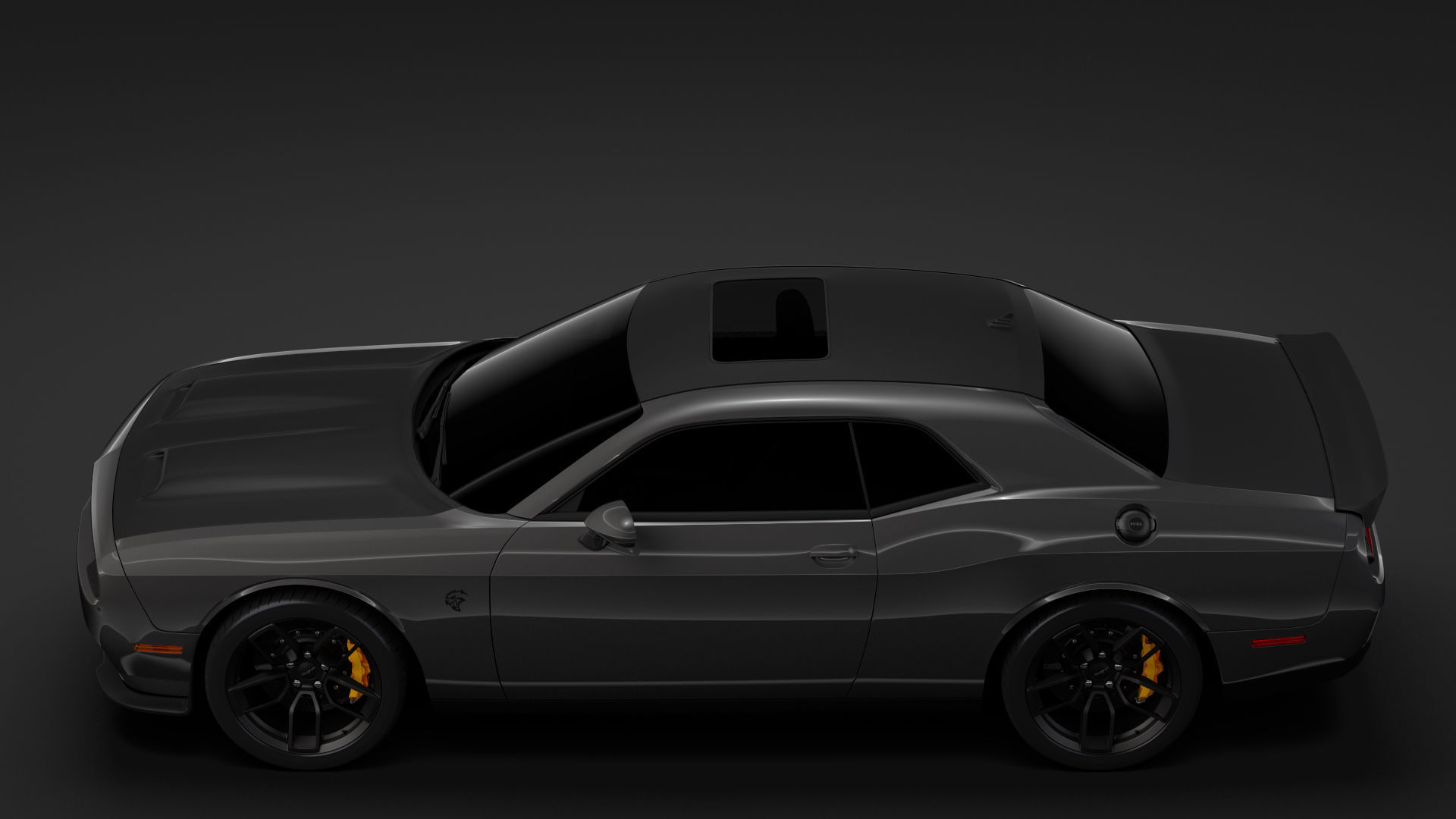 Dodge Challenger SRT Hellcat 2020 3D model_7