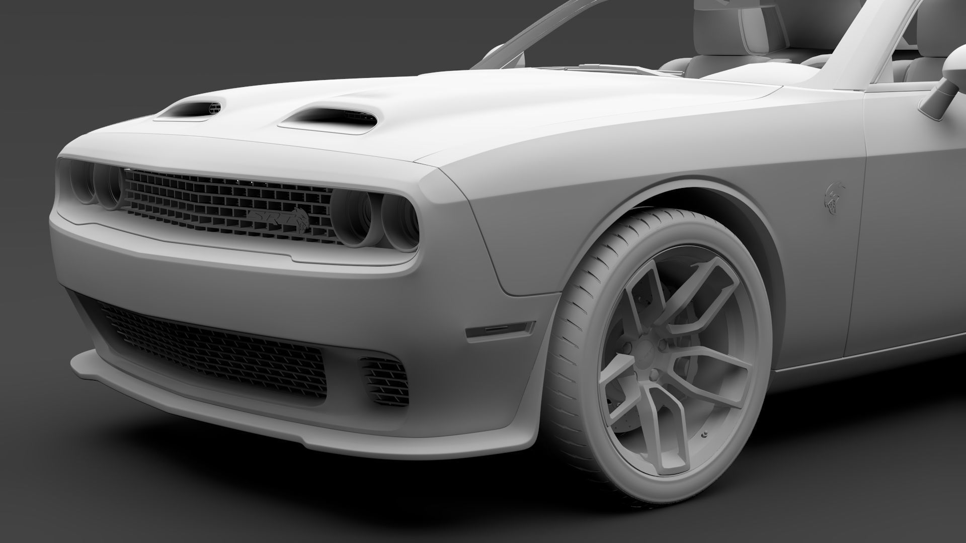 Dodge Challenger SRT Hellcat 2020 3D model_12