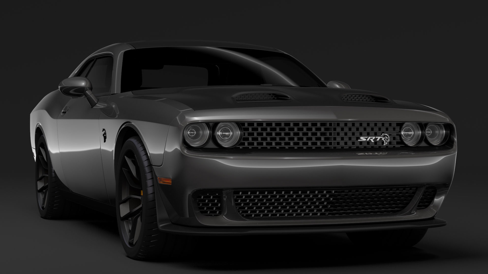Dodge Challenger SRT Hellcat 2020 3D model_1