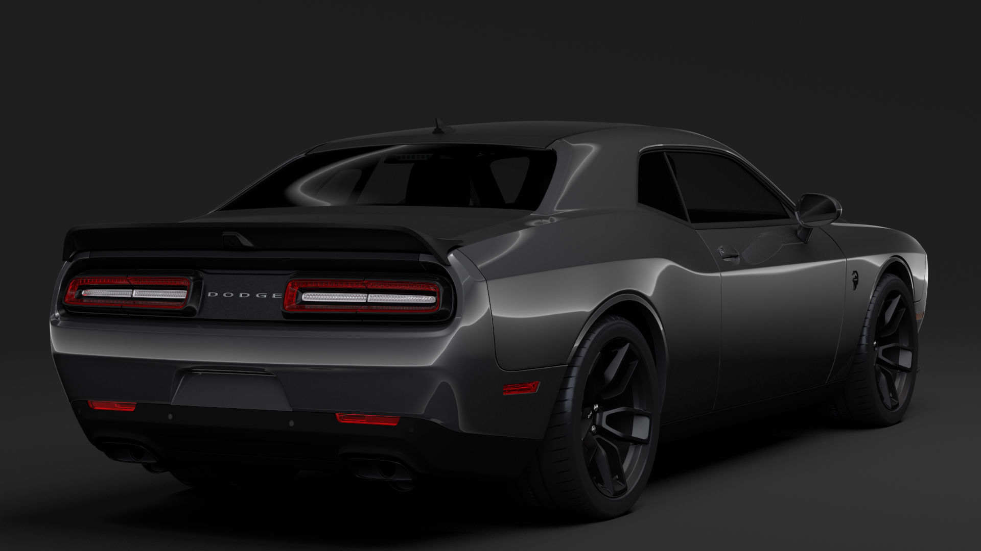 Dodge Challenger SRT Hellcat 2020 3D model_11