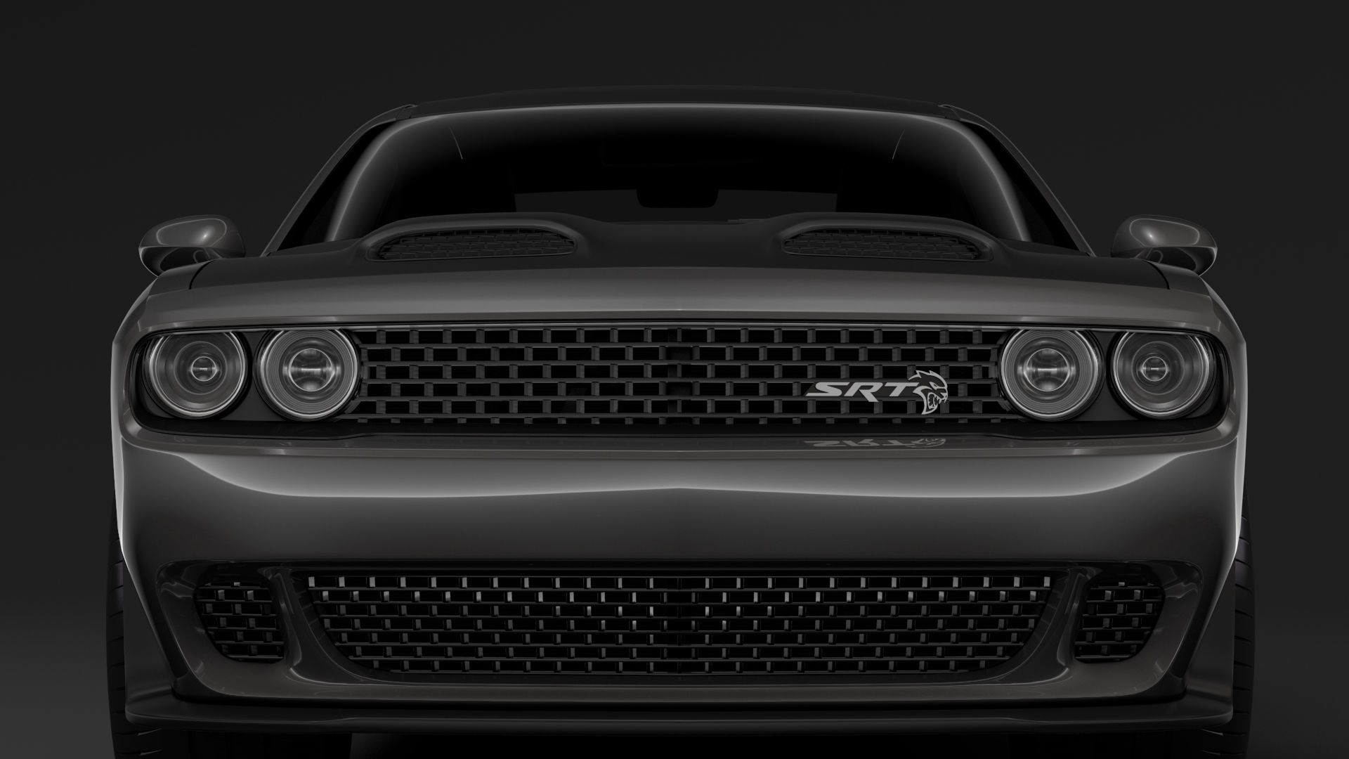 Dodge Challenger SRT Hellcat 2020 3D model_2