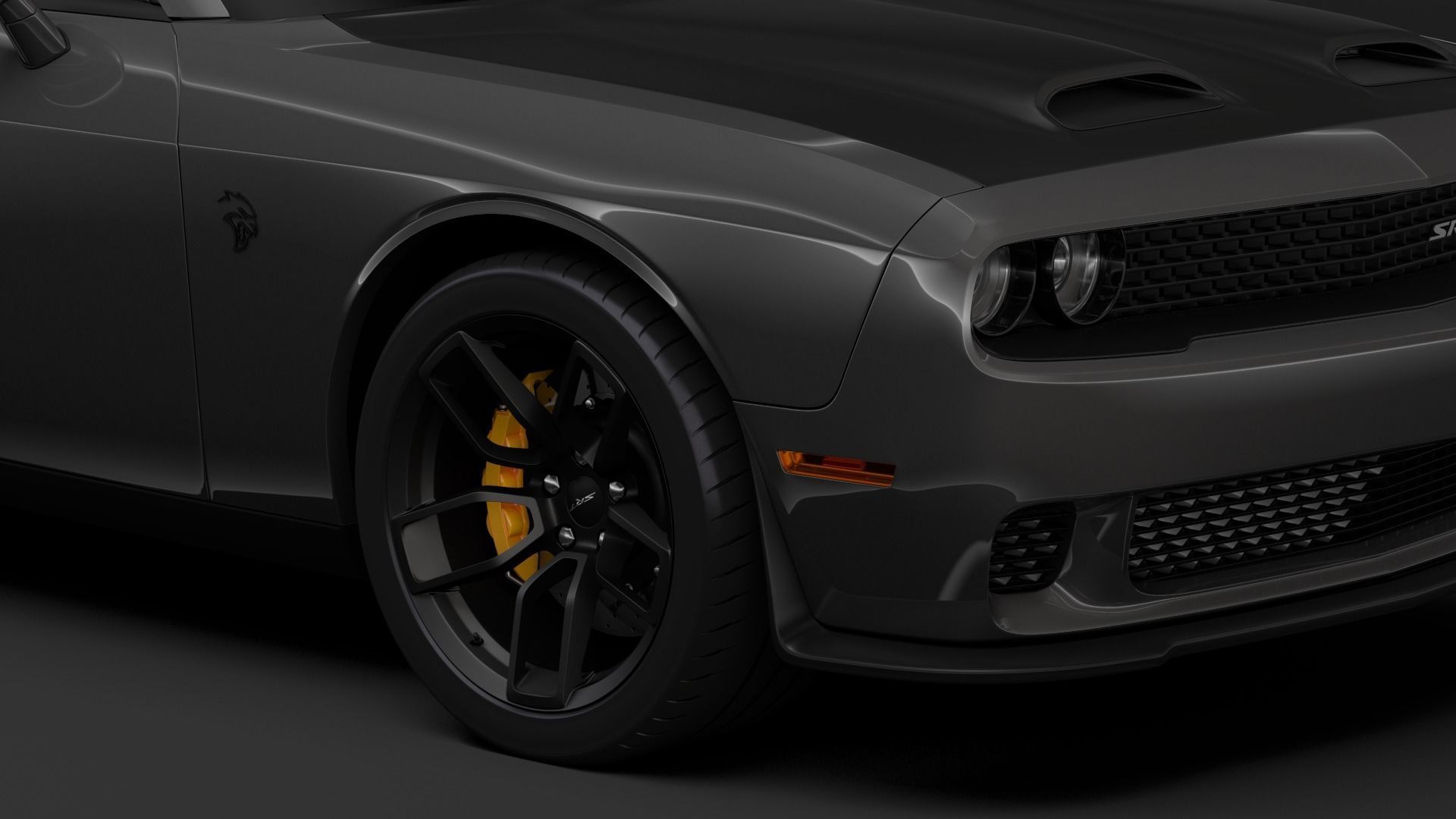 Dodge Challenger SRT Hellcat 2020 3D model_5