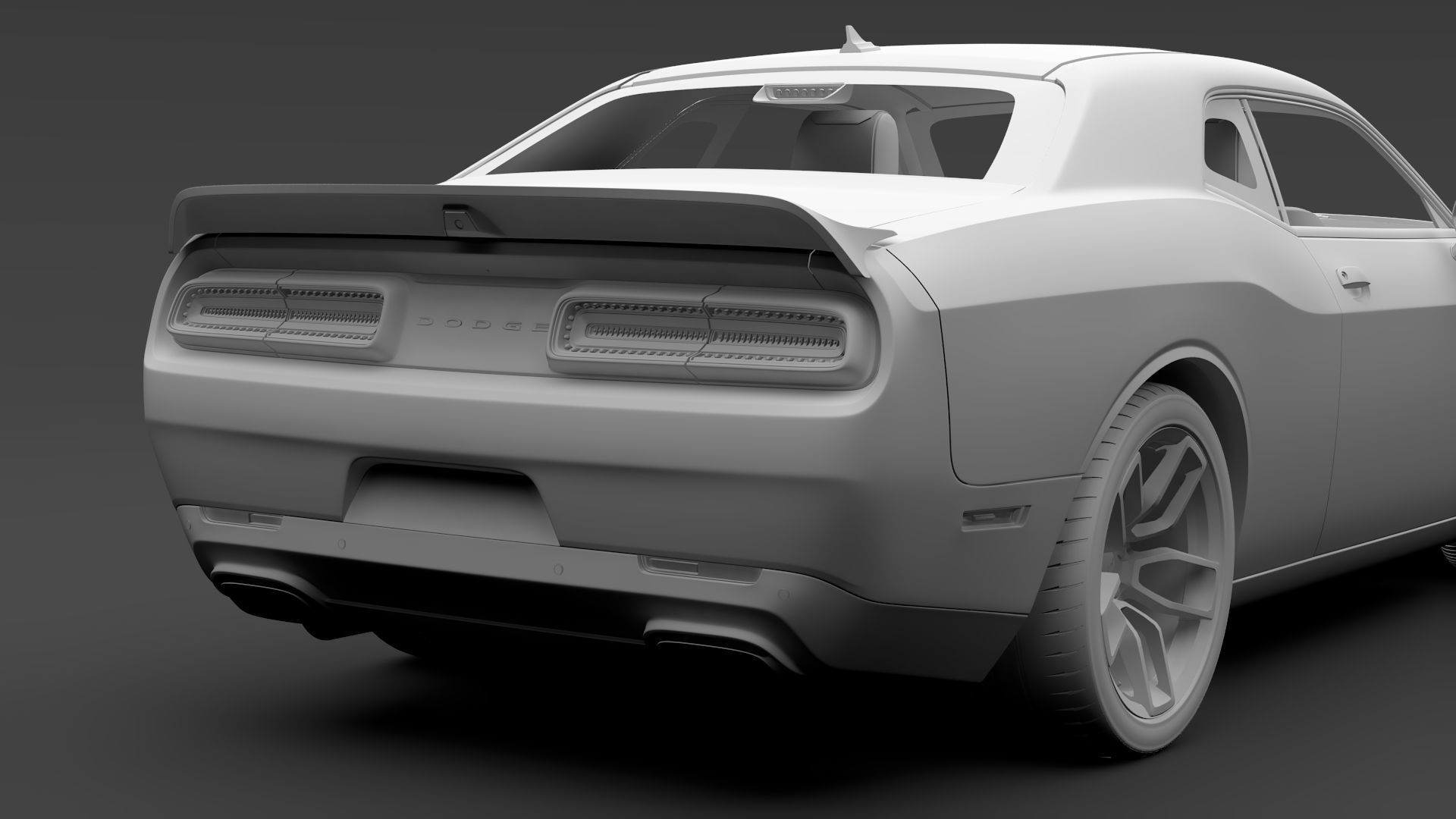 Dodge Challenger SRT Hellcat 2020 3D model_16