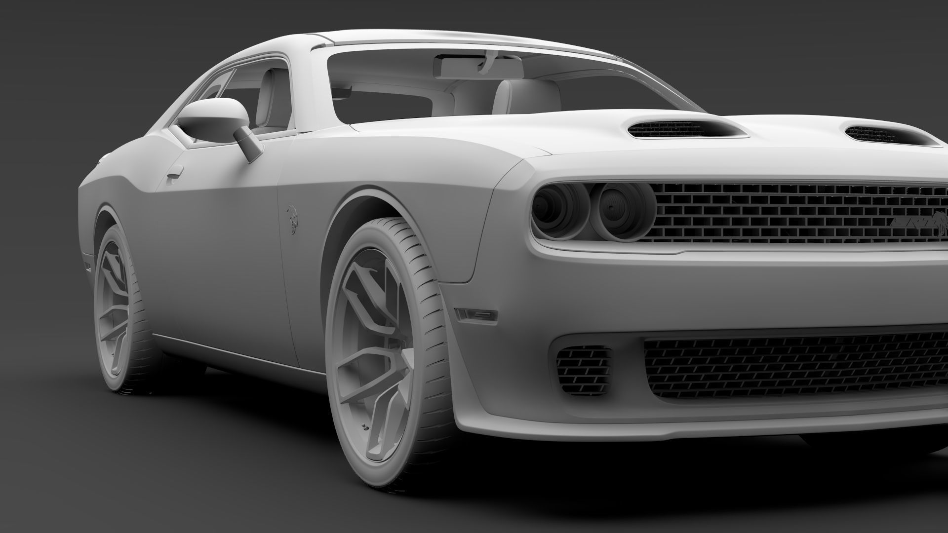 Dodge Challenger SRT Hellcat 2020 3D model_13
