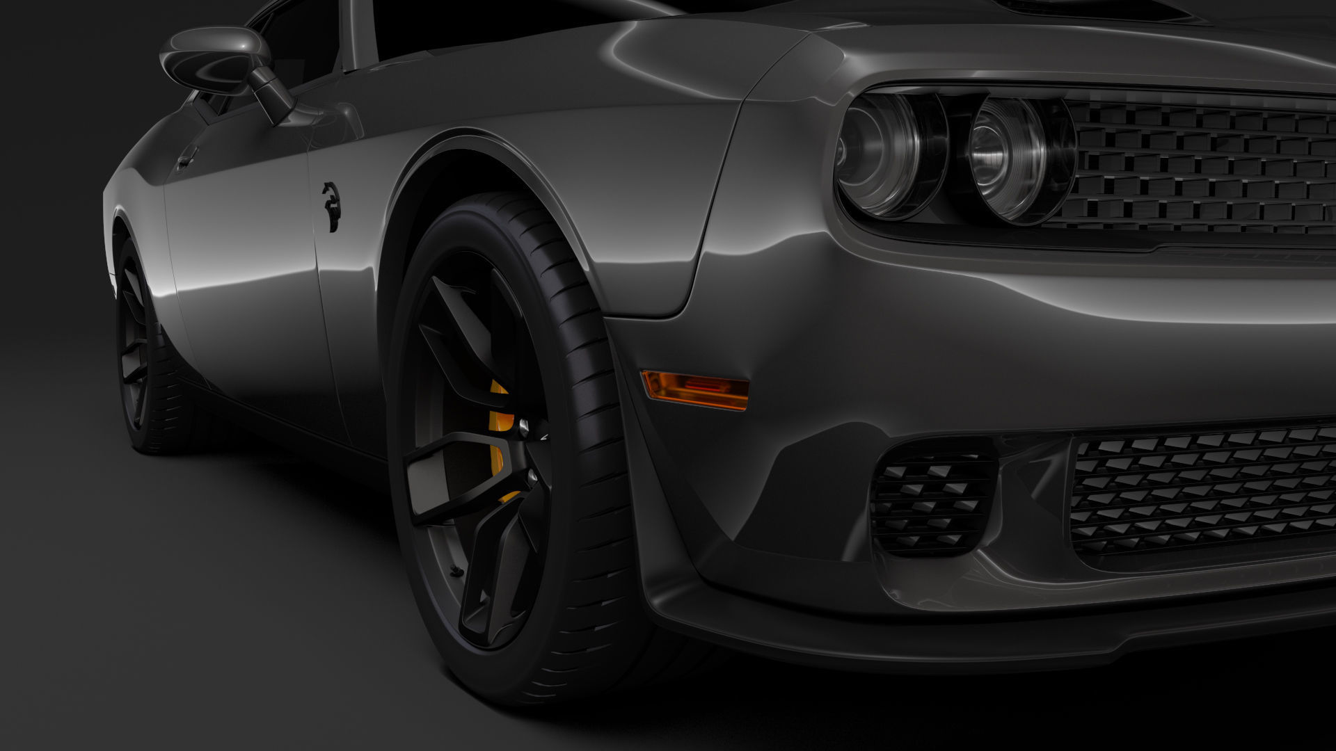 Dodge Challenger SRT Hellcat 2020 3D model_6