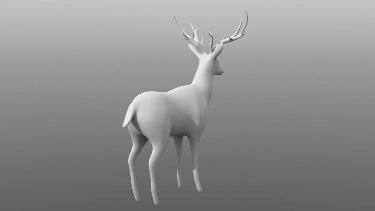 6 Low Poly Base Meshes of Animals Pack 3D Model Collection_9