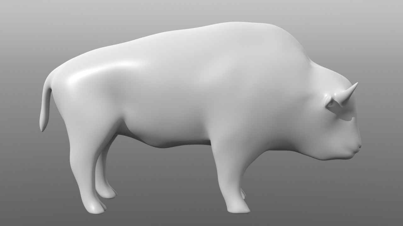 6 Low Poly Base Meshes of Animals Pack 3D Model Collection_23