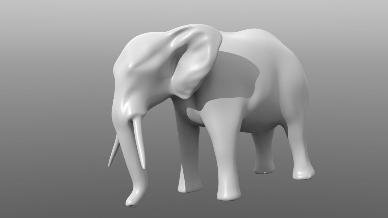6 Low Poly Base Meshes of Animals Pack 3D Model Collection_26