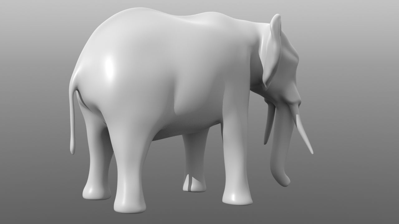 6 Low Poly Base Meshes of Animals Pack 3D Model Collection_27