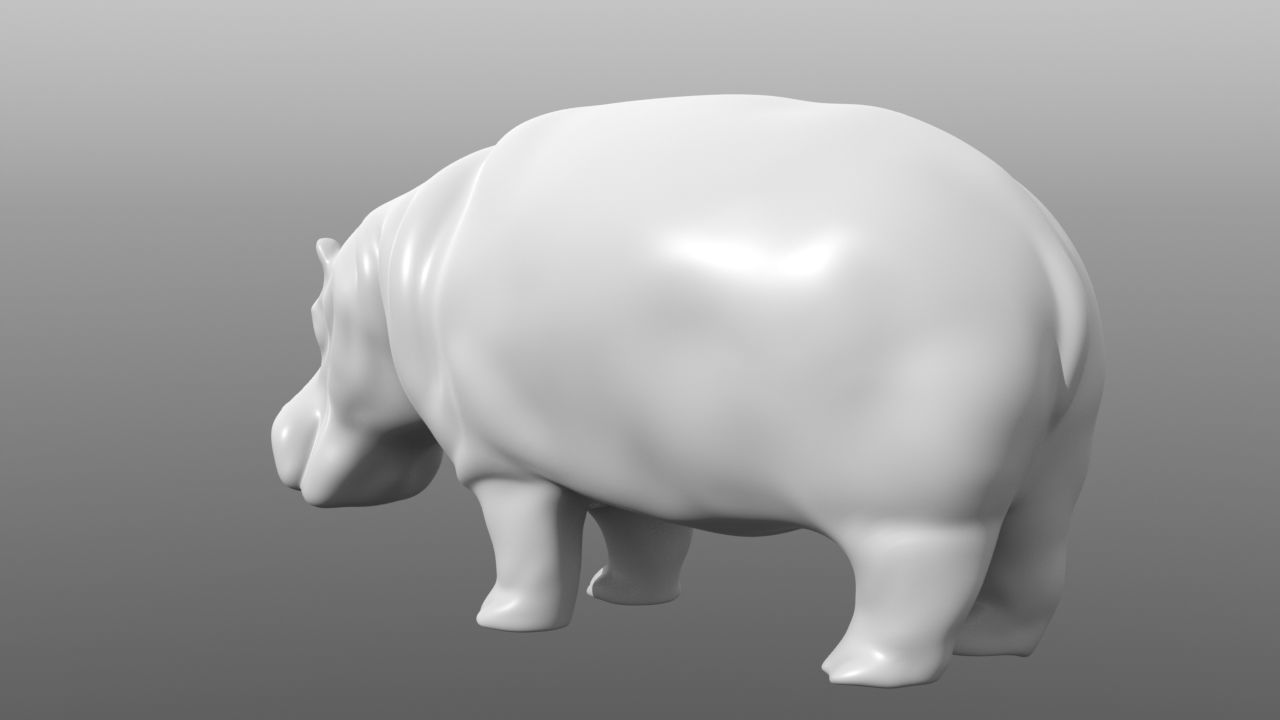 6 Low Poly Base Meshes of Animals Pack 3D Model Collection_40