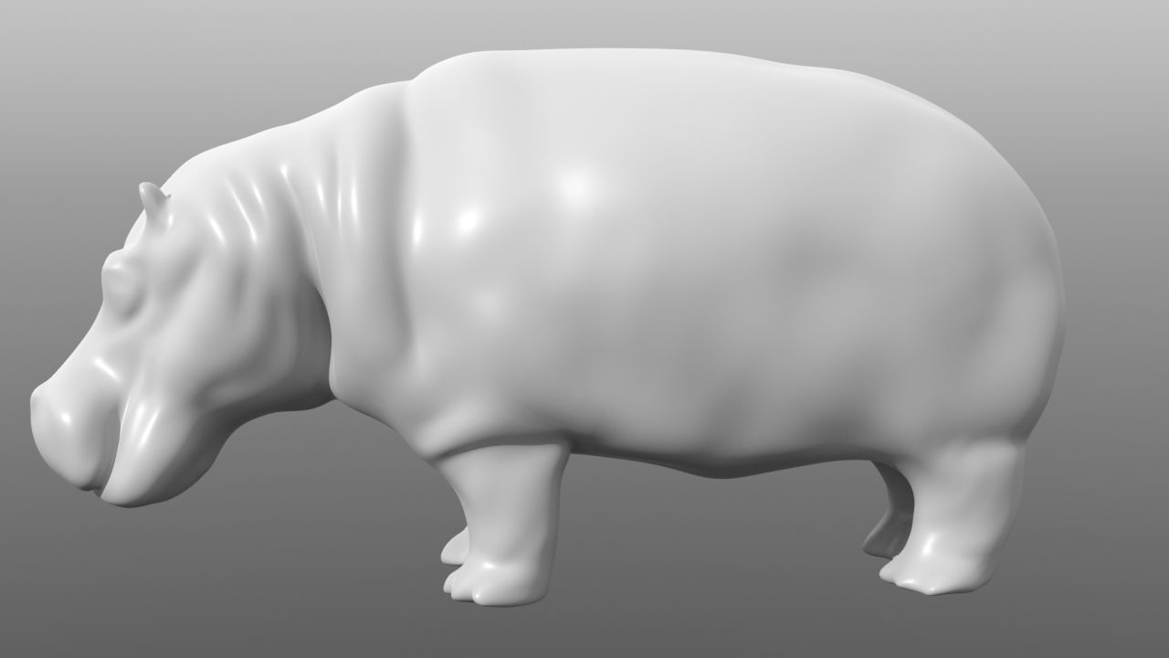 6 Low Poly Base Meshes of Animals Pack 3D Model Collection_41
